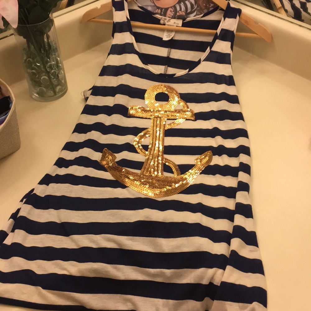 Anchor Stripped Maxi dress